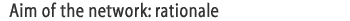 Aim of the Network: Rationale